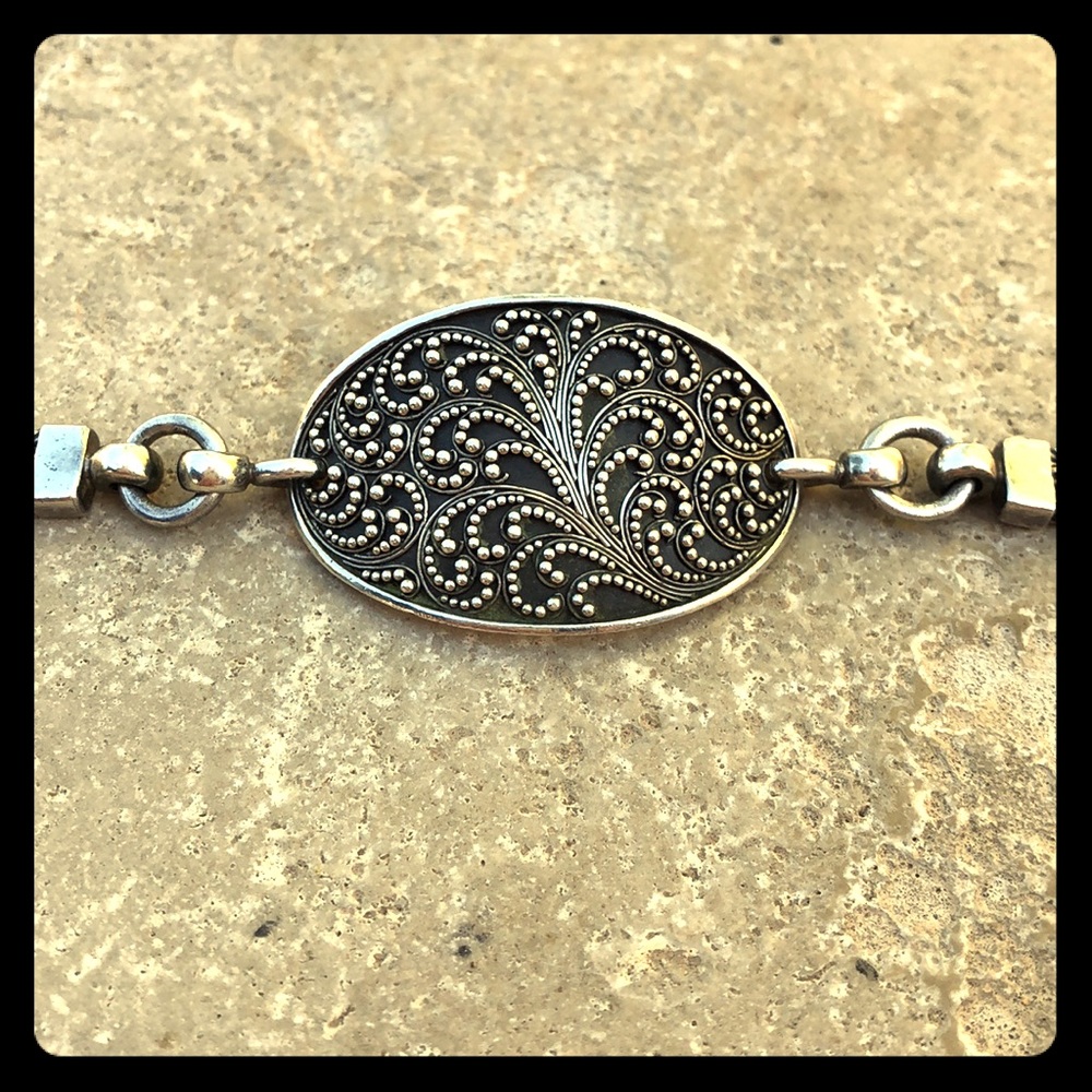 Lois Hill Classic Scroll Toggle Bracelet